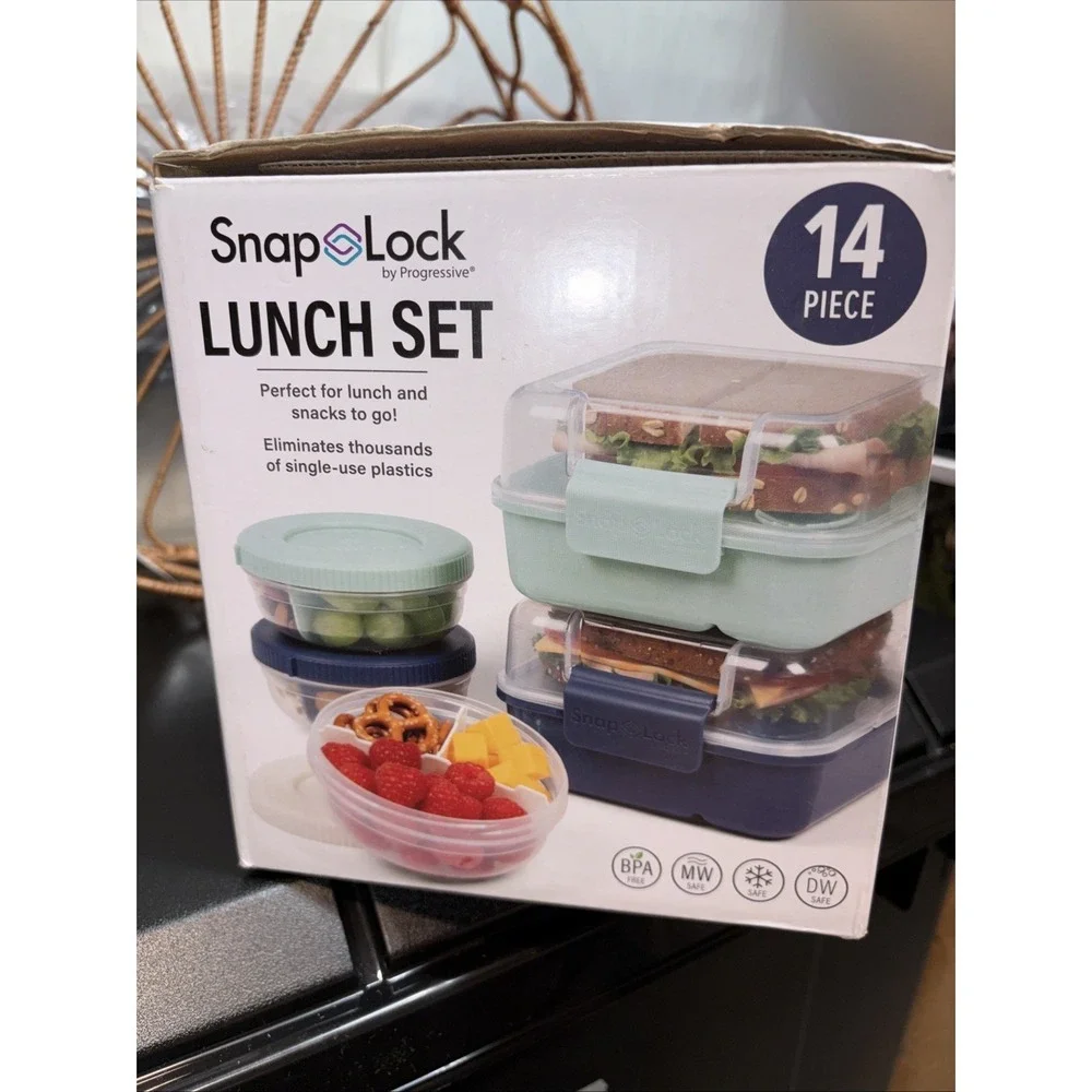 Progressive Snaplock Salad Container Set (14 Piece Set)- BRAND NEW IN‎ BOX